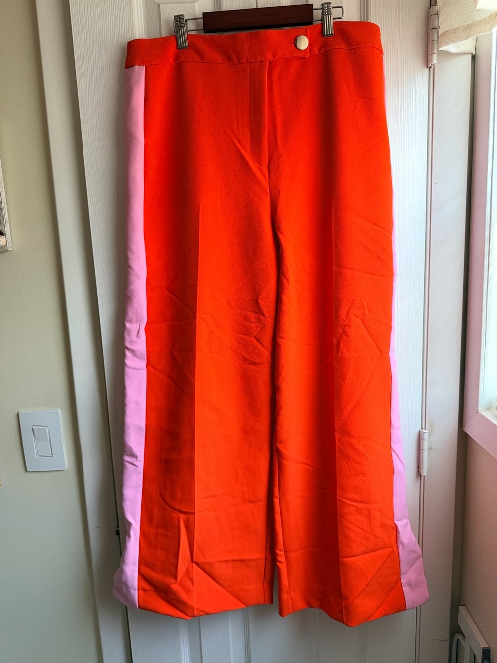 River Island Side Stripe Wide Leg Trousers